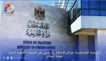 
الخارجية الفلسطينية: جرائم الاحتلال رد رسمي على الدعوات الأممية لإحياء عملية السلام